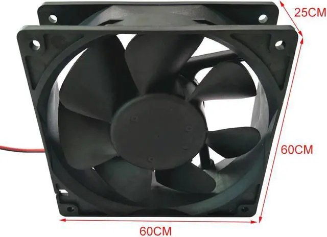 Alt view image 4 of 6 - 60mm 90mm 2 Pin Connector Cooling Fan for Computer Case CPU Cooler Radiator Computer Accessories CPU Cooling Fans