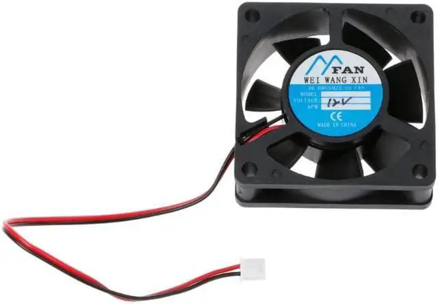 Alt view image 2 of 6 - 60mm*60mm*20mm DC 12V 2 Pin Cooler Brushless Axial PC CPU Case Cooling Fan 6020
