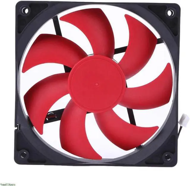Alt view image 4 of 6 - Portable Computer Double Head 12CM PC Computer CPU Cooling Fan Cooler Super Quiet Silent CPU Cooling Fan for PC