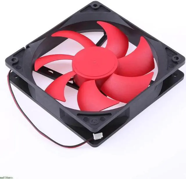 Alt view image 6 of 6 - Portable Computer Double Head 12CM PC Computer CPU Cooling Fan Cooler Super Quiet Silent CPU Cooling Fan for PC