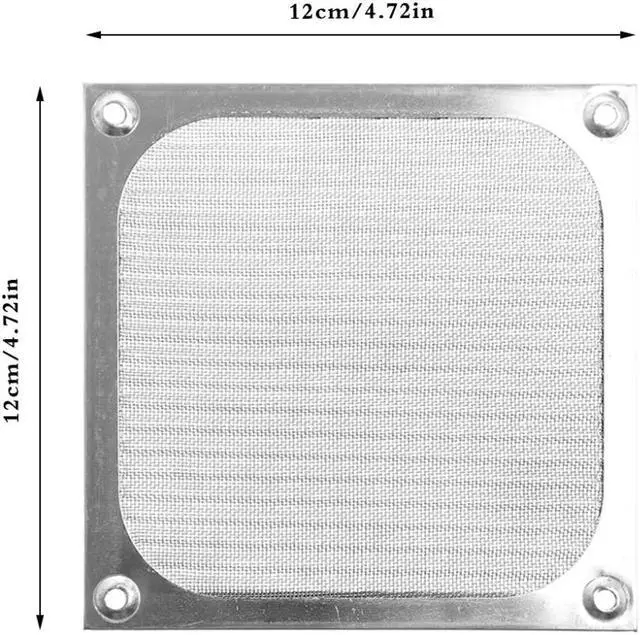Alt view image 2 of 6 - 80/90/120 size Metal Dustproof Mesh Dust Filter Net Guard 12cm/9cm/8cm For PC Computer Case Cooling Fan