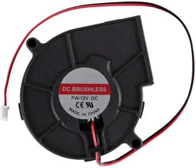 Alt view image 3 of 6 - 75mm x 30mm DC 12V 0.36A 2Pin Computer PC Blower Cooling Fan