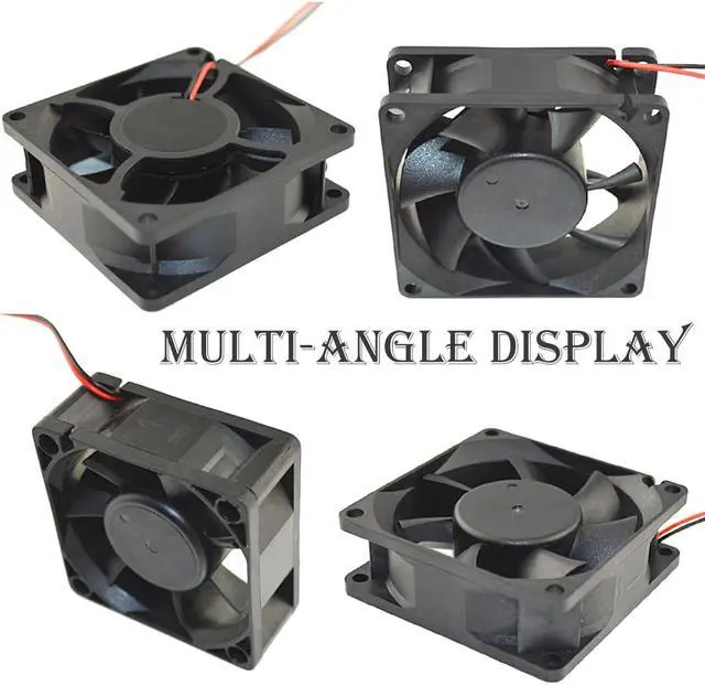 Alt view image 2 of 6 - 12V DC fan 50 80 120 mm 2 Pin Connector Cooling Fan for Computer Case CPU Cooler Radiator Computer Accessories CPU Cooling Fans