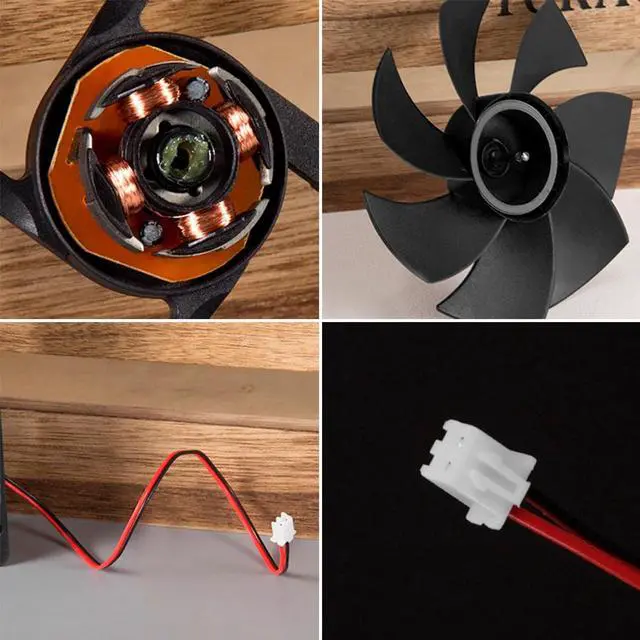 Alt view image 3 of 6 - 12V DC fan 50 80 120 mm 2 Pin Connector Cooling Fan for Computer Case CPU Cooler Radiator Computer Accessories CPU Cooling Fans
