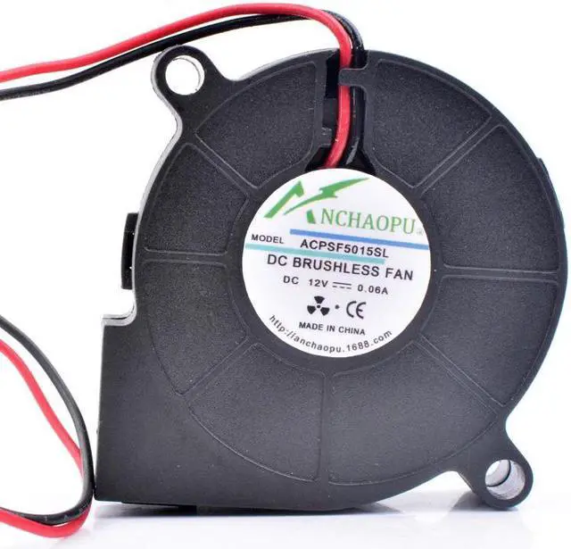 Alt view image 4 of 4 - ANCHAOPU SF5015SL 5cm 5015 12V 0.06A Very quiet humidifier built in blower cooling fan