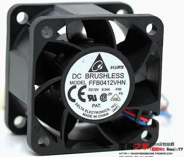 Main image of Delta FFB0412VHN 4E73R 4028 40*40*28MM 4CM 12V 0.24A DC Cooling Fan