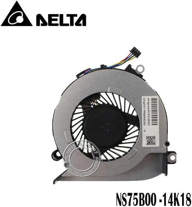 Alt view image 2 of 2 - DELTA Laptop CPU Cooling Fan For HP Pavilion15 EF75070S1 C230 S9A 812109 001