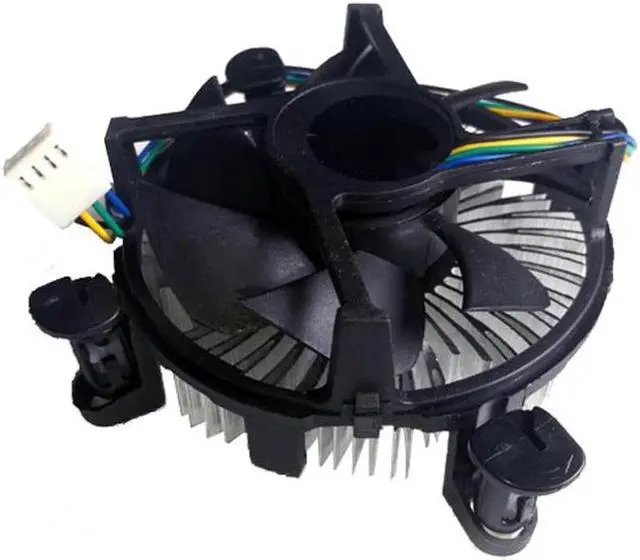 Alt view image 2 of 6 - Mute CPU Cooler for Intel 4 pin Quiet Cooling Fan LGA 1150 1151 1155 1156 771 775 for Inter I3 I5 I7 Xeon Series