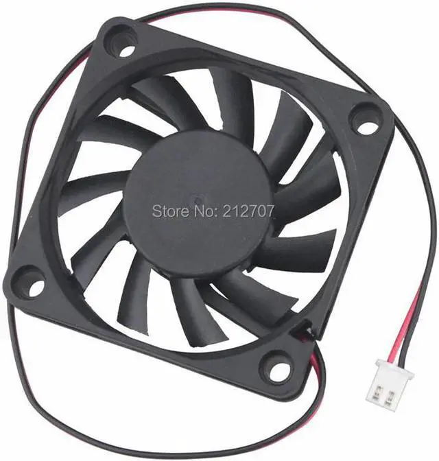Alt view image 2 of 6 - 1PCS Brushless DC Cooling Fan 24V 60mm 6010 60x60x10mm 6CM 2Pin 11 Blades