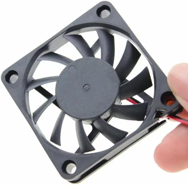 Alt view image 5 of 6 - 1PCS Brushless DC Cooling Fan 24V 60mm 6010 60x60x10mm 6CM 2Pin 11 Blades
