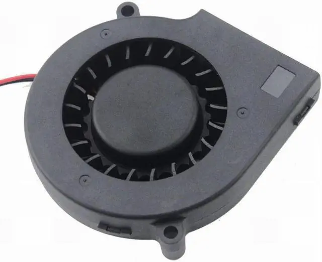 Alt view image 3 of 6 - 1 Pcs DC 12 Volt 2 Wires 7.5cm Brushless Cooling Radiator 12V Exhaust Blower Fan 75mm x 15mm