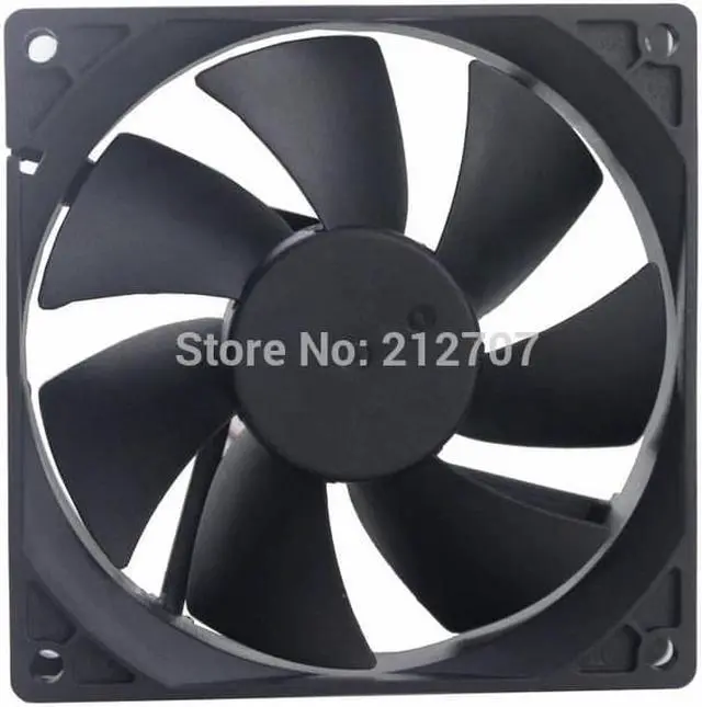Alt view image 6 of 6 - 92mm x 25mm DC 12V 2Pin Ball Bearing Computer Cooling Fan for PC Case CPU Cooler