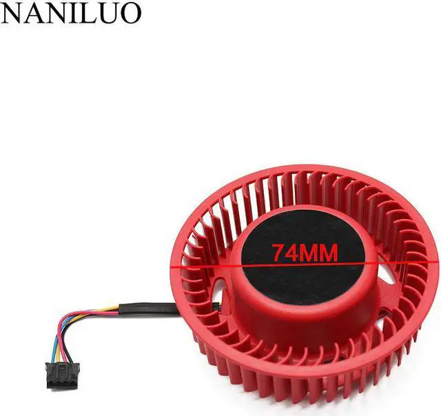 Main image of BASA0725R2U 12V 1.20A 4Pin Red Cooler Fan Replace For ATI HD5870 HD5970 Graphics Card Cooling Fan turbine New &
