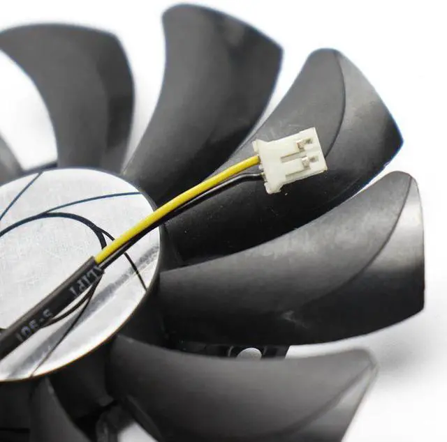 Alt view image 4 of 4 - HA9010H12F Z 85MM 0.57A 2Pin GTX1050 GPU Cooler Fan For MSI Geforce GTX 1050 2G GTX 1050Ti 4G OC Graphic Card Cooling
