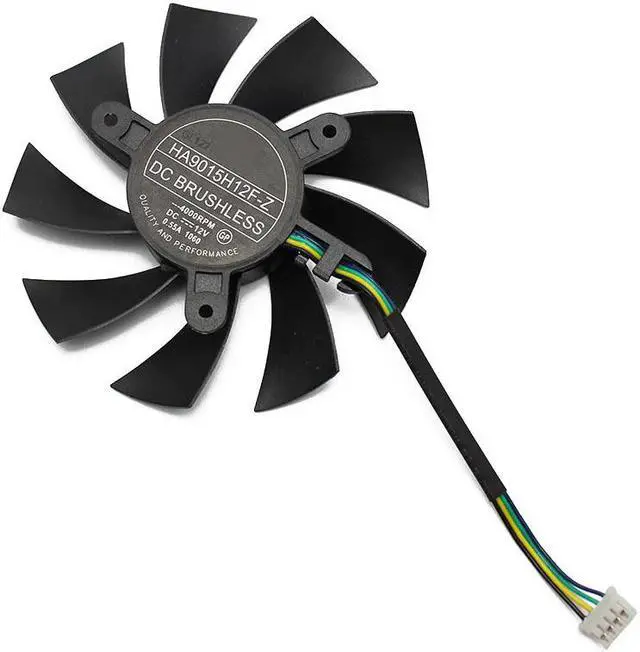Alt view image 5 of 5 - for MSI GTX 1060 ITX OC 6G GTX950 R7 360 2GD5 GTX1060 OC 3G Graphics card cooling fan HA9015H12F Z 12V 0.55A 4000RPM
