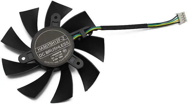 Alt view image 4 of 5 - for MSI GTX 1060 ITX OC 6G GTX950 R7 360 2GD5 GTX1060 OC 3G Graphics card cooling fan HA9015H12F Z 12V 0.55A 4000RPM