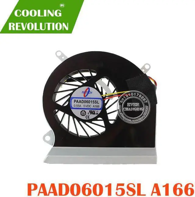 Alt view image 2 of 2 - CPU Cooling Fan fit For MSI GE60 16GA 16GC series notebook PAAD06015SL 0.55A 5VDC A166 3pin