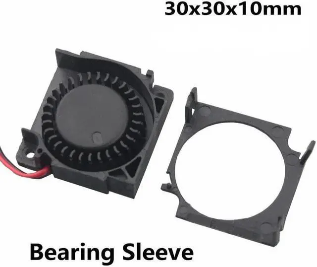 Alt view image 6 of 6 - 1 Piece DC 12V 3D Printer Blower Fan 30mm x 10mm 3010 Sleeve Bearing Laptop Cooling Fan 3cm 30x10mm Micro