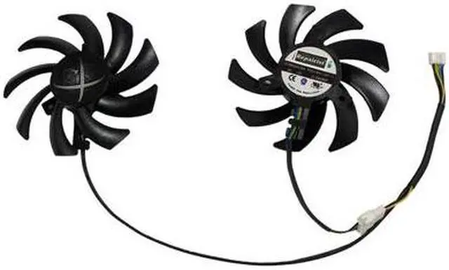 Alt view image 2 of 5 - 2pcs/lot RX 480/470 Graphics 4Pin 85mm fans 0.35A VGA Cooler Fan For XFX R9 390/390X 8G RX480 RX470 Video Card cooling