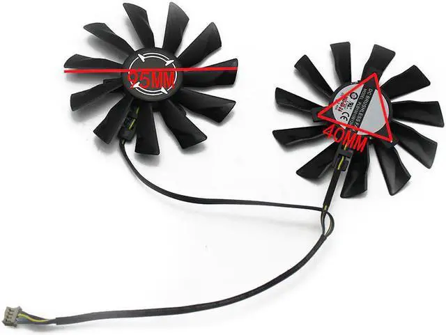 Alt view image 4 of 5 - 2PCS/lot 95mm S12HH Cooler Fan For MSI GTX 960 970 980 980Ti GTX960 GTX970 GTX980 GTX980Ti ARMOR PLD10010B12HH Cooling Fan