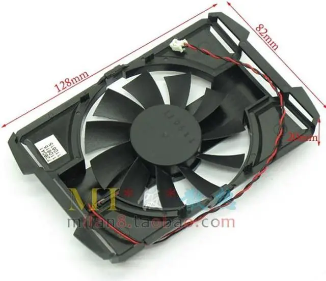 Alt view image 4 of 6 - Computer Radiator Cooler Fan With Frame For ASUS EAH5570 EAH 5570/DI/HM512MD3 Graphics Card VGA Vedio Card Heatsink Cooling