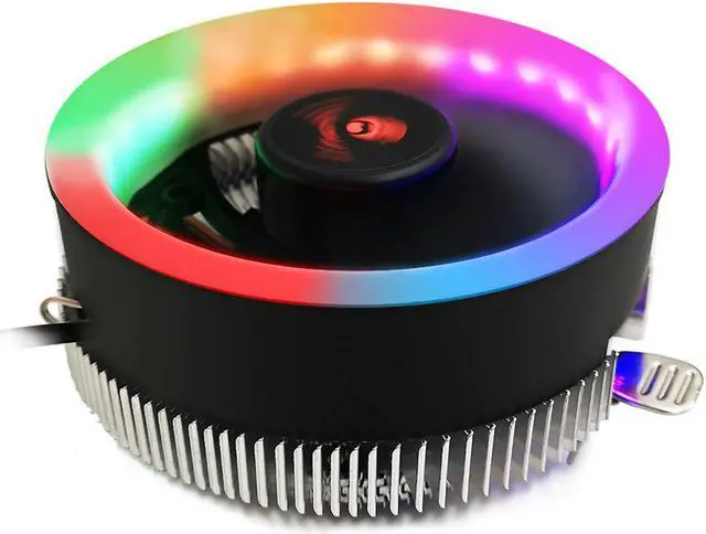 Alt view image 2 of 6 - S SKYEE PC CPU Cooler Fan Heatsink LED Blue Aperture CPU Cooling Fan Quiet Radiator For Intel 775/1156 for AMD AM2 AM2+ AM3 AM3+