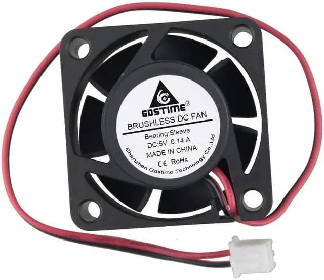 Alt view image 3 of 6 - 5 Pcs 40mmx40mmx15mm 5 Volt 40mm x 15mm Small DC Brushless Cooling Fan 5V Mini PC Cooler 4cm 40x40x15mm 4015