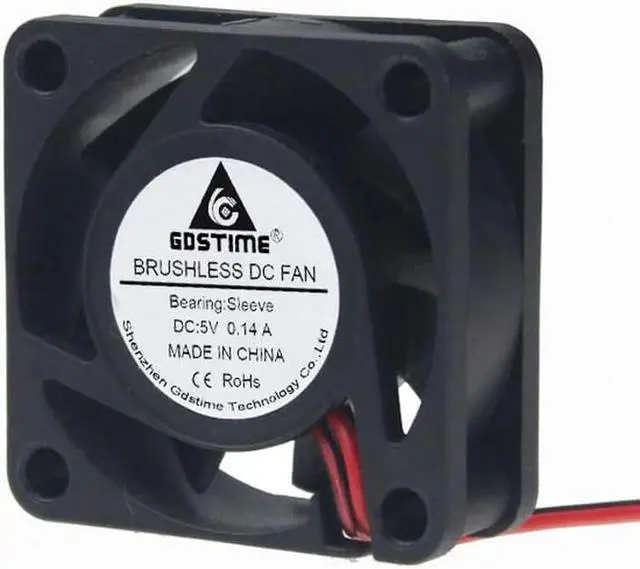 Alt view image 2 of 6 - 5 Pcs 40mmx40mmx15mm 5 Volt 40mm x 15mm Small DC Brushless Cooling Fan 5V Mini PC Cooler 4cm 40x40x15mm 4015