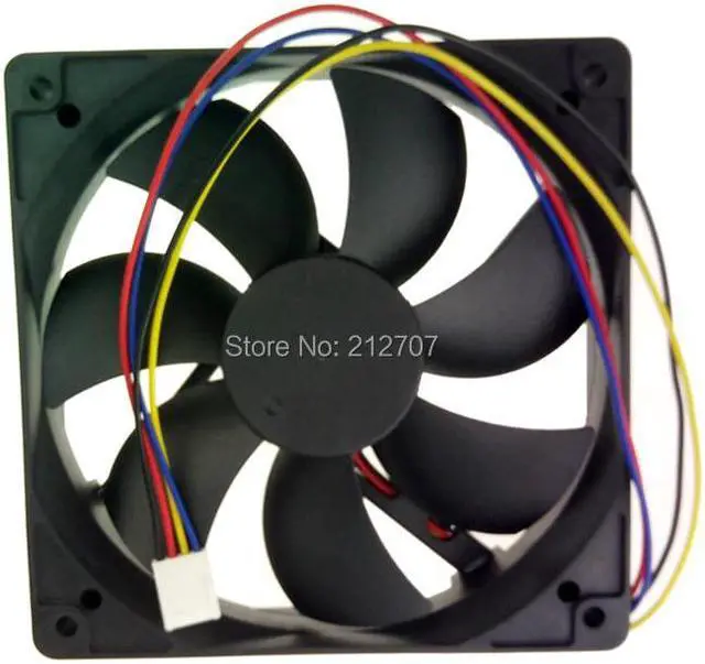 Alt view image 3 of 6 - 120mm 120x25mm 12V 4Pin DC Brushless PC Computer Hydraulic Bearing CPU Cooling Fan
