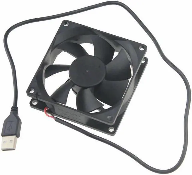 Alt view image 3 of 6 - DC 5V 80mm x 25mm USB Connector 8cm PC Computer Cooling Fan 80x80x25mm Mute Brushless Motor Cooler 8025