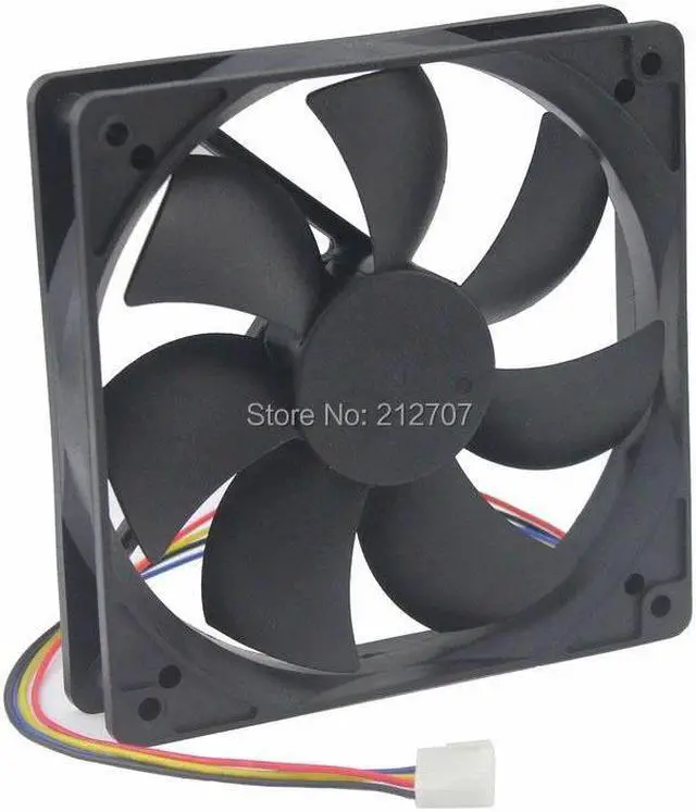 Alt view image 6 of 6 - 120mm 120x25mm 12V 4Pin DC Brushless PC Computer Hydraulic Bearing CPU Cooling Fan