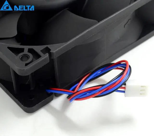 Alt view image 6 of 6 - Delta AFB1212VHE F00 signal 120mm 12cm DC 12V 0.90A 3 pin server inverter axial blower cooler cooling fan