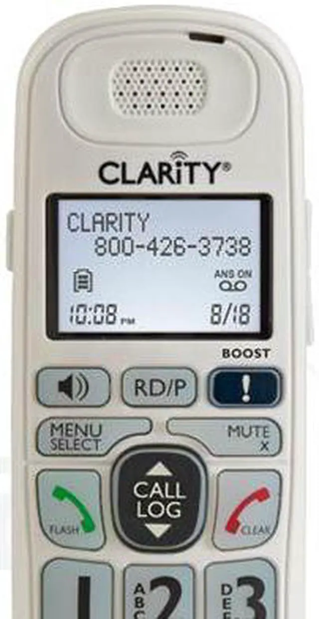 Alt view image 14 of 20 - Clarity D712 Digital DECT 6.0 Cordless Phone Integrated Answering Machine