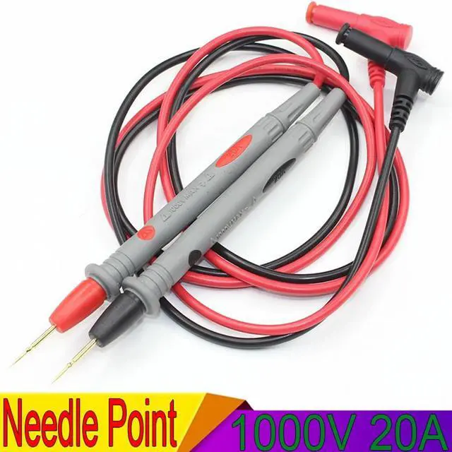 Main image of 1 Pair 1000V 20A 106CM Needle Point Multi Meter test probe / lead for digital multimeter for tester such fluke