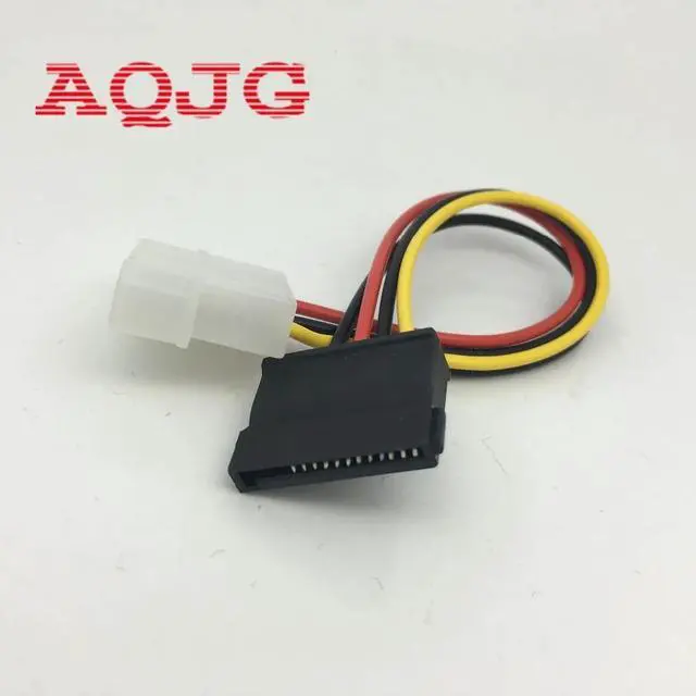 Alt view image 4 of 6 - 1pcs Serial ATA SATA 4 Pin IDE Molex to 15 Pin HDD Power Adapter Cable Hard Drive Adapter Male to Female Cable