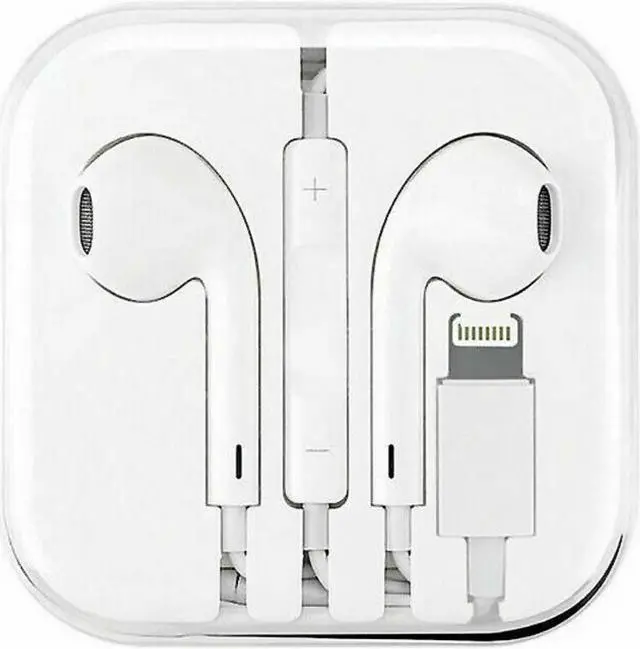 Alt view image 6 of 6 - For Apple iPhone 7 8 Plus X XS MAX XR Wired Headphones Headset