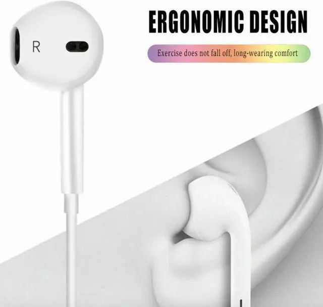 Alt view image 3 of 6 - For Apple iPhone 7 8 Plus X XS MAX XR Wired Headphones Headset