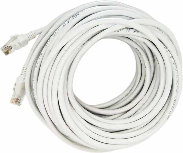 Main image of 100 FT RJ45 Cat5 Ethernet LAN Network White Cable For PC PS Xbox Internet Router