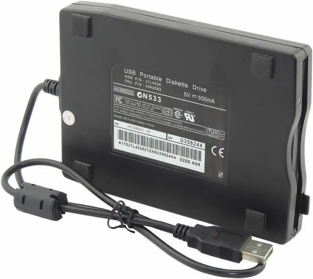 Alt view image 3 of 6 - 3.5” USB 2.0 Data External Floppy Disk Drive 1.44MB For Laptop PC Win 7/8/10 Mac