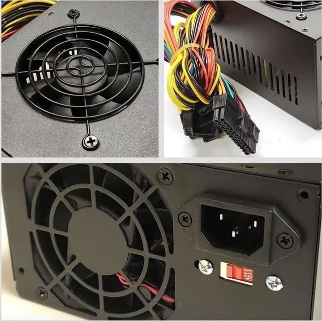 Alt view image 4 of 4 - Hercules DUAL FAN 600w-Max ATX Power Supply SATA, 20+4-pin, 6-Pin