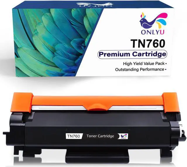 Alt view image 2 of 5 - 2x High Yield TN760 TN730 w/ Chip for Brother TN-760 HL-L2390DW HL-L2395DW Toner