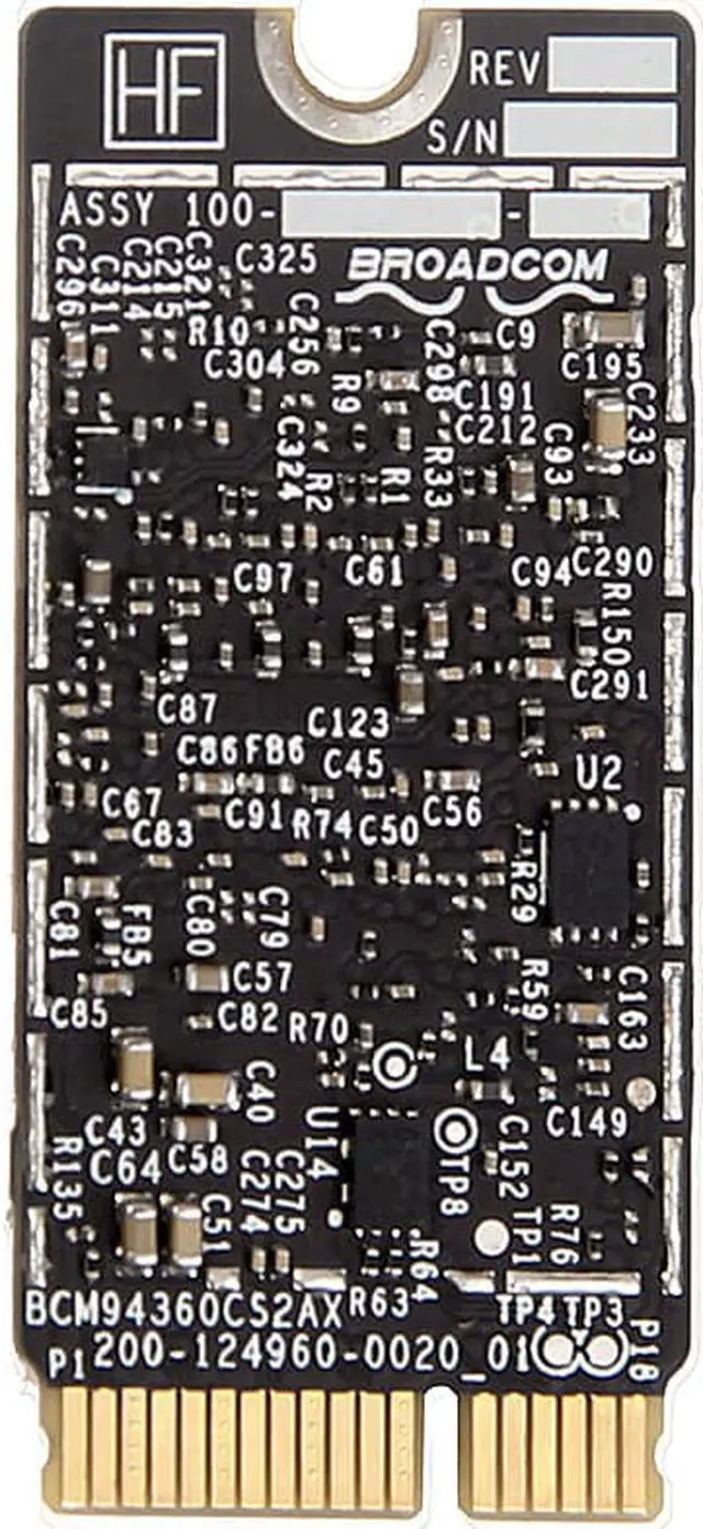 Alt view image 7 of 7 - Broadcom BCM94360CS2 802.11ac Wifi Card For Macbook Air A1465 A1466 MD711 BT4.0