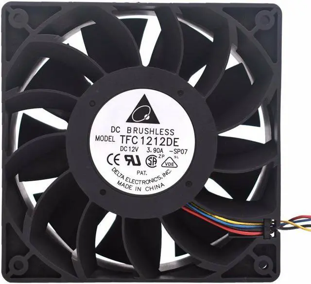 Main image of Delta TFC1212DE 120mm 12cm PWM 252CFM 12038 DC 12V cooling fans New
