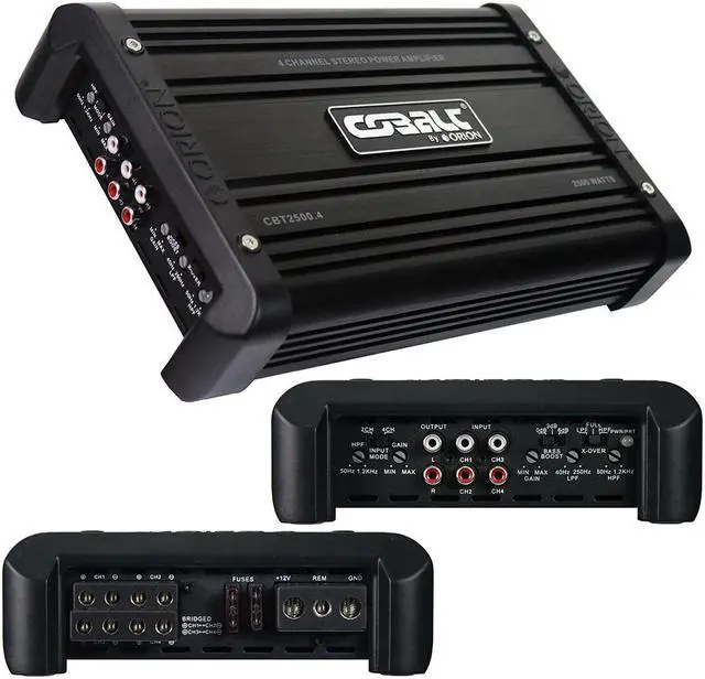 Alt view image 3 of 3 - ORION CBT2500.4 Orion Cobalt 4 Channel Amplifier 2500 Watts Max