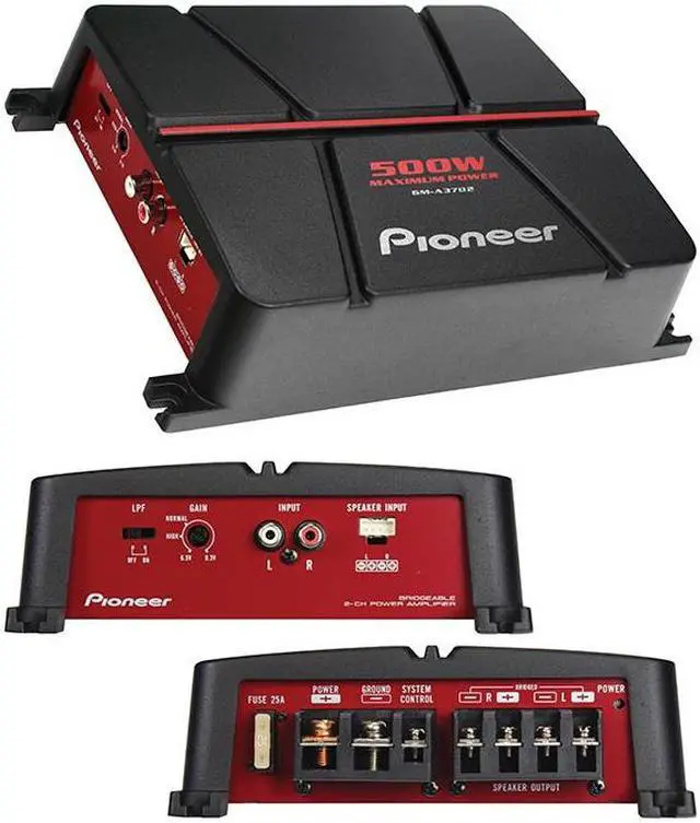 Alt view image 4 of 18 - GM Series Class AB Amp (2 Channels, 500 Watts max) - GM-A3702