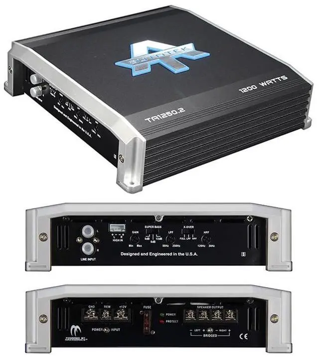 Alt view image 12 of 13 - Autotek TA 1250.2 TA Series 2-Channel Class AB Amp (1,200 Watts)