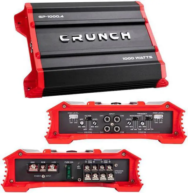 Main image of Crunch Ground Pounder 4 x 125 @ 4 Ohms 4 x 250 @ 2 Ohms 2 x 500 Watts @ 4 Ohms Bridged