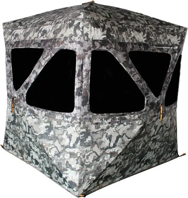 Alt view image 3 of 3 - Muddy MUD-INFBLND3 Infinty 3 man Pop-Up Blind with Shadow Mesh Windows
