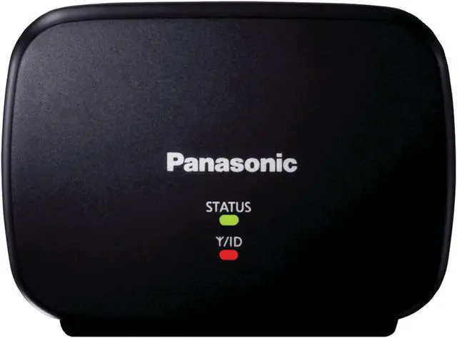 Alt view image 2 of 7 - panasonic kx-tga407b range extender for dect 6.0 plus cordless phone systems landline telephone black