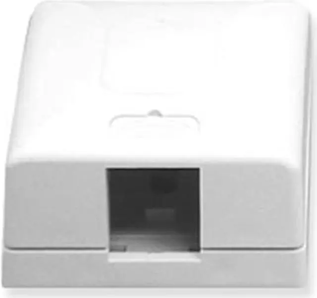 Alt view image 4 of 5 - SURFACE MOUNT BOX- ELITE- 1-PORT- WHITE